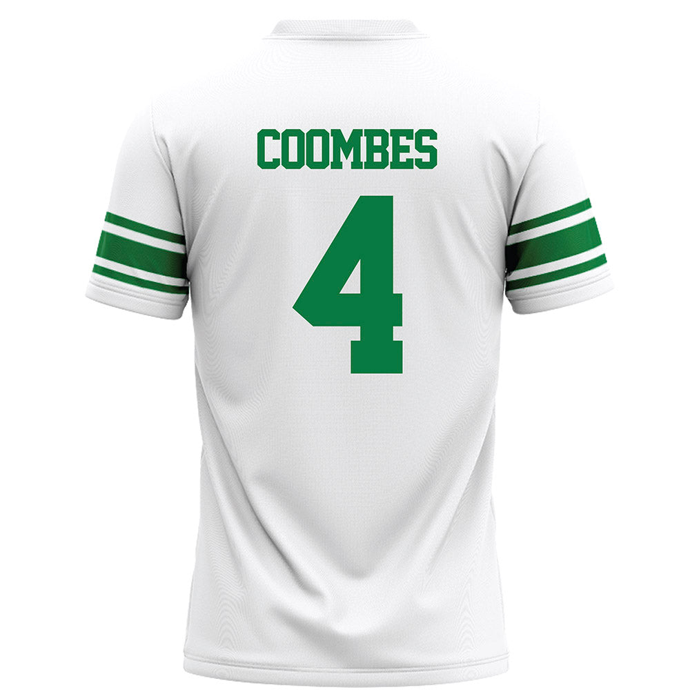 North Texas - NCAA Football : CJ Coombes - White Football Jersey-1