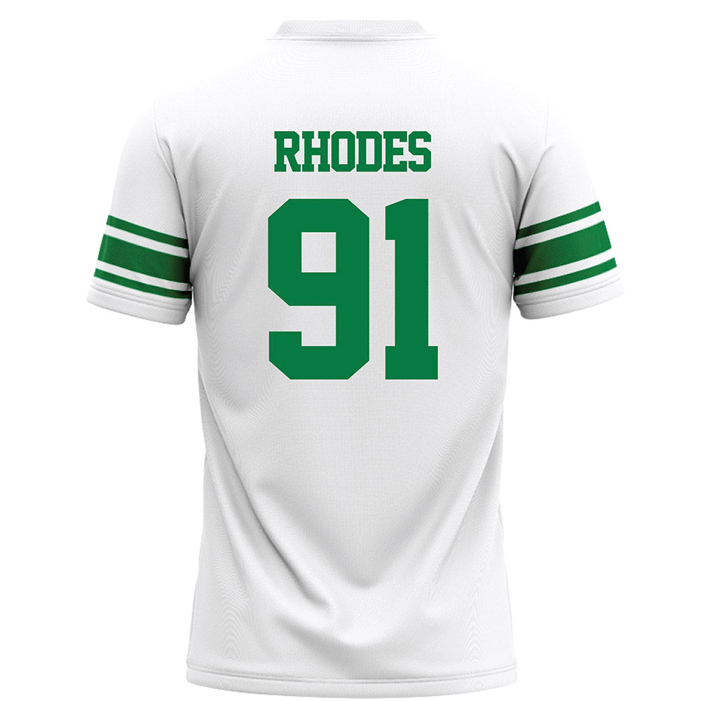 North Texas - NCAA Football : Davion Rhodes - White Football Jersey-1