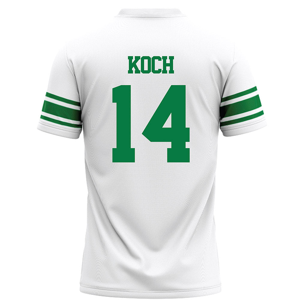 North Texas - NCAA Football : Kyle Koch - White Football Jersey-1