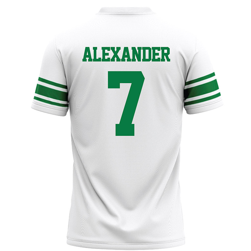 North Texas - NCAA Football : Aaron Alexander - White Football Jersey-1
