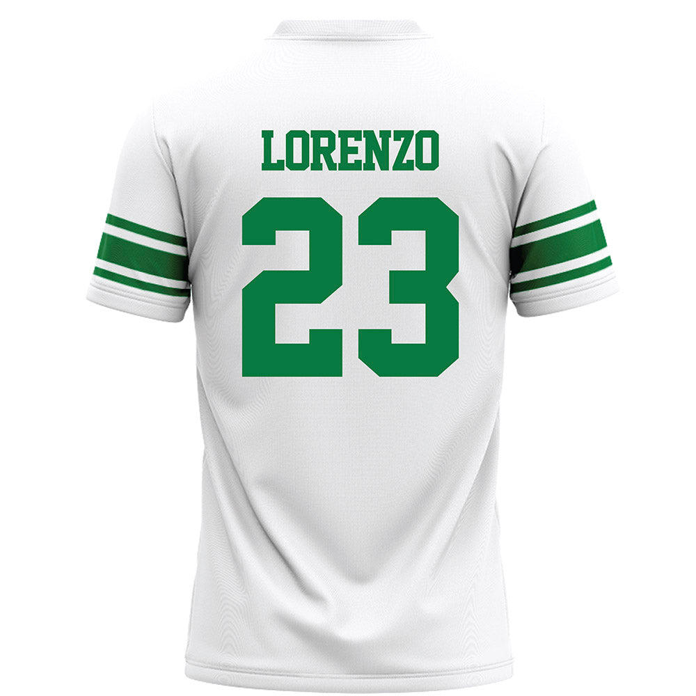 North Texas - NCAA Football : Christian Lorenzo - White Football Jersey-1