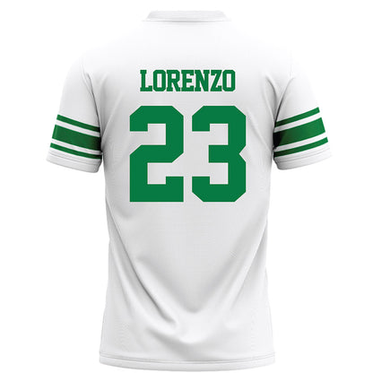 North Texas - NCAA Football : Christian Lorenzo - White Football Jersey-1