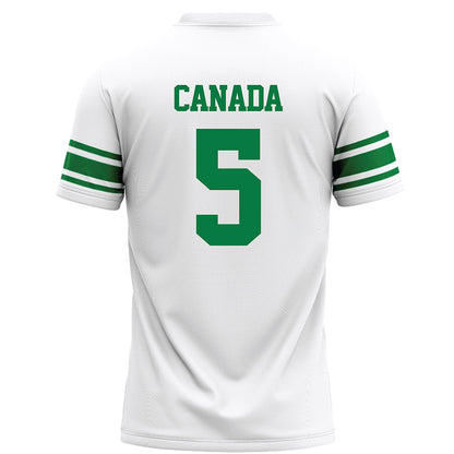 North Texas - NCAA Football : Chase Canada - White Football Jersey-1