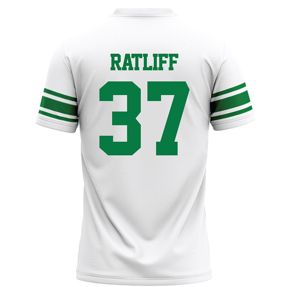 North Texas - NCAA Football : Ian Ratliff - White Football Jersey-1