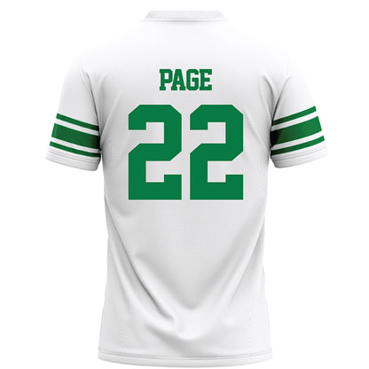 North Texas - NCAA Football : Colin Page - White Football Jersey-1