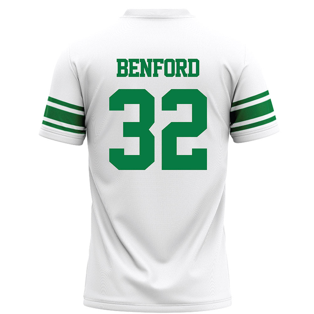 North Texas - NCAA Football : Anthony Benford - White Football Jersey-1