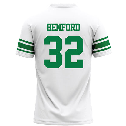 North Texas - NCAA Football : Anthony Benford - White Football Jersey-1