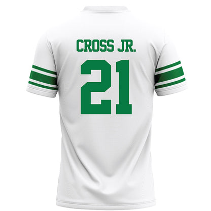 North Texas - NCAA Football : Jason Cross Jr. - White Football Jersey-1