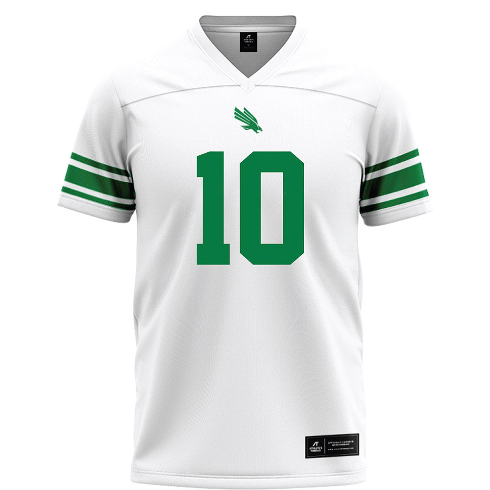 North Texas - NCAA Football : Patrick Smith-Young - White Football Jersey-0
