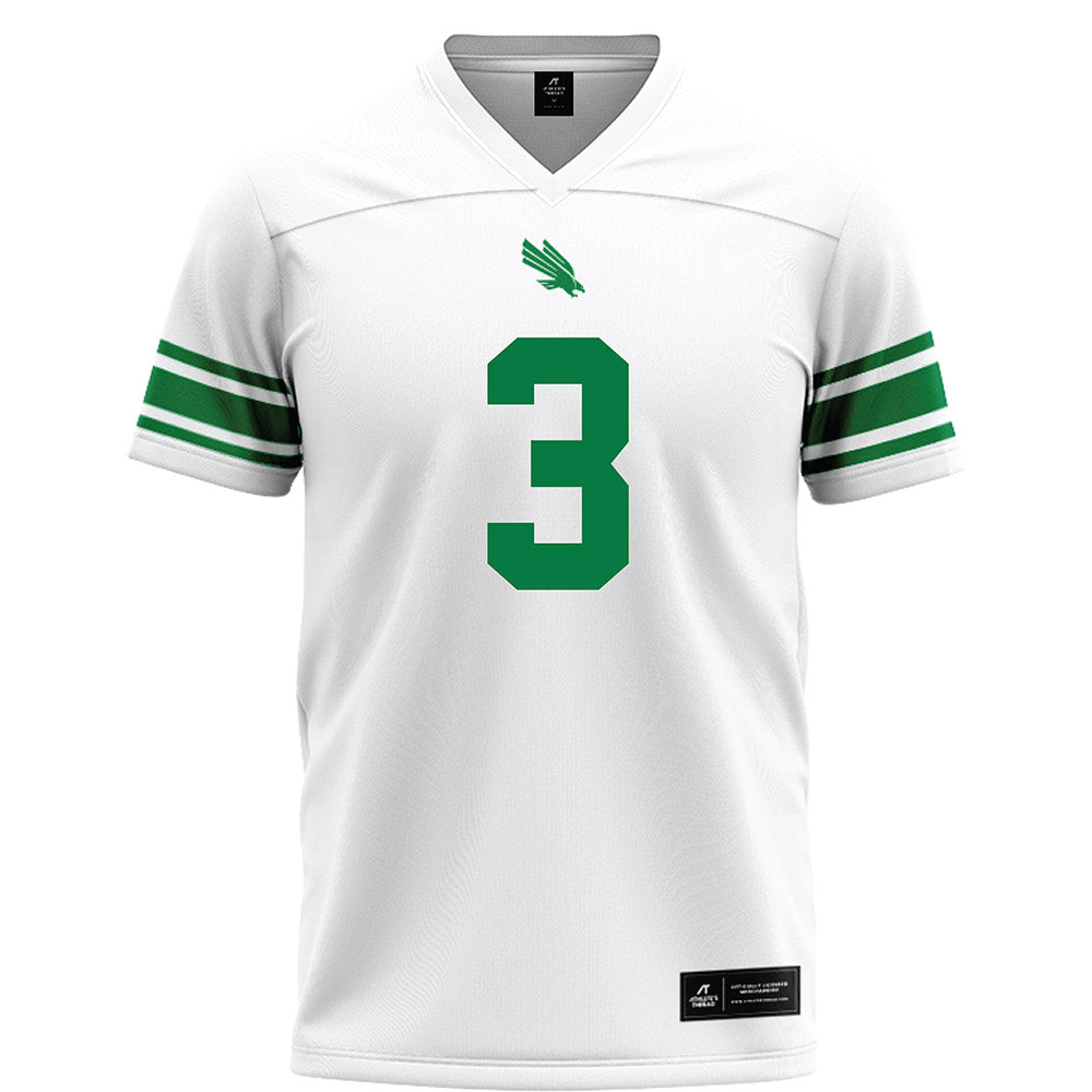 North Texas - NCAA Football : Zakye Barker - White Football Jersey-0