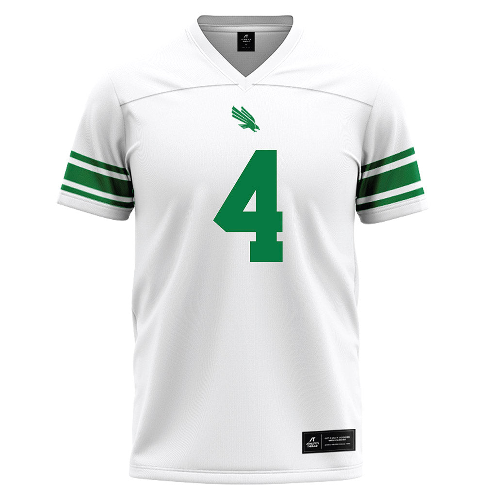 North Texas - NCAA Football : CJ Coombes - White Football Jersey-0