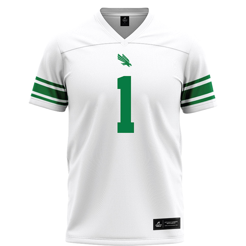 North Texas - NCAA Football : Keshawn Davila - White Football Jersey-0