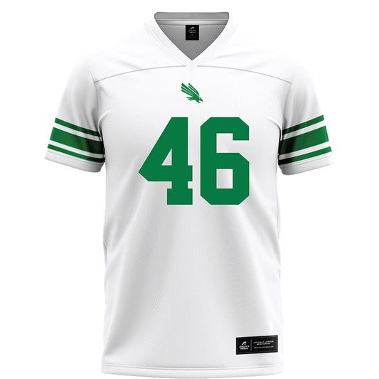 North Texas - NCAA Football : Miguel Arenas - White Football Jersey-0