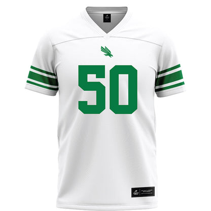 North Texas - NCAA Football : Jahzari Priester - White Football Jersey-0