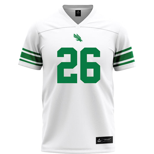 North Texas - NCAA Football : Smaje Burrell - White Football Jersey-0