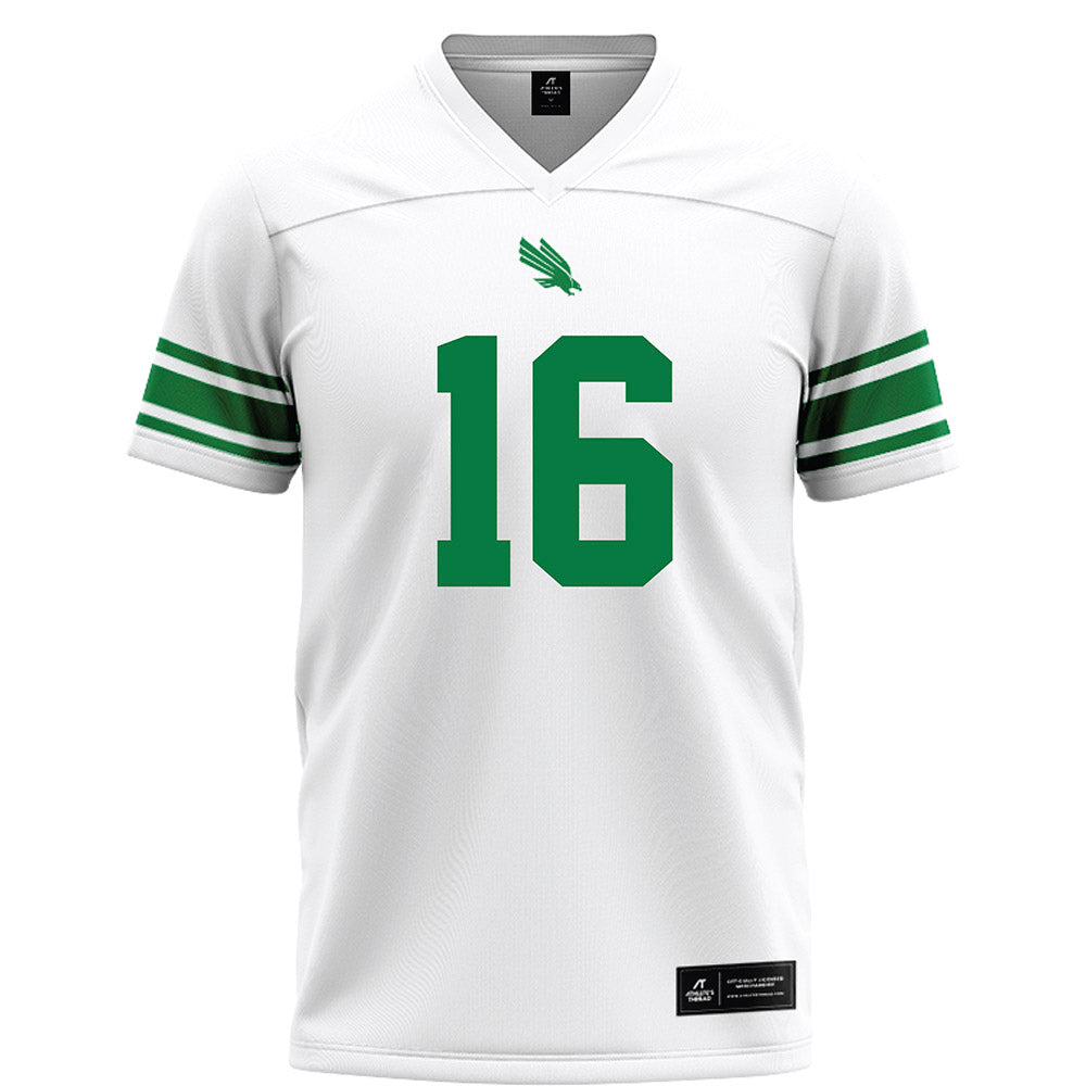 North Texas - NCAA Football : James Tyre - White Football Jersey-0