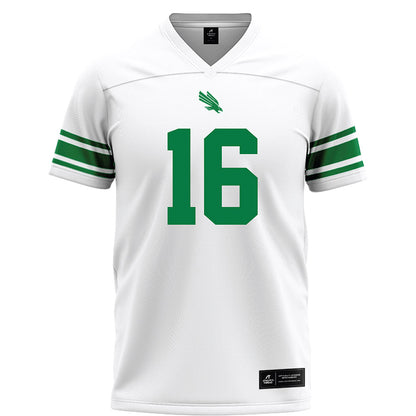 North Texas - NCAA Football : James Tyre - White Football Jersey-0