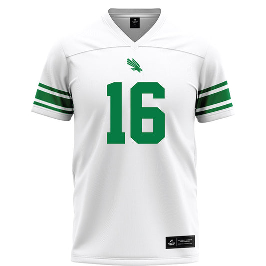 North Texas - NCAA Football : James Tyre - White Football Jersey-0