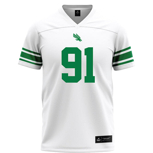 North Texas - NCAA Football : Davion Rhodes - White Football Jersey-0
