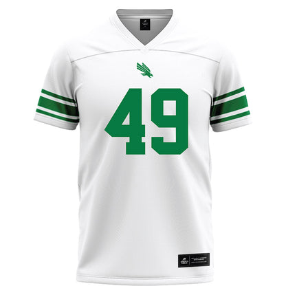 North Texas - NCAA Football : Brodie Scoggins - White Football Jersey-0