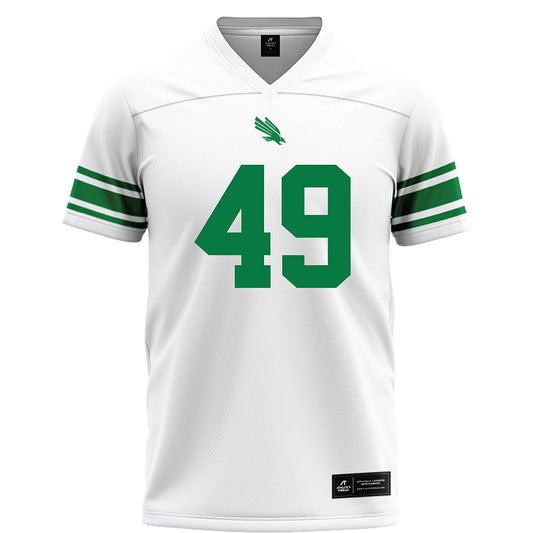 North Texas - NCAA Football : Brodie Scoggins - White Football Jersey-0