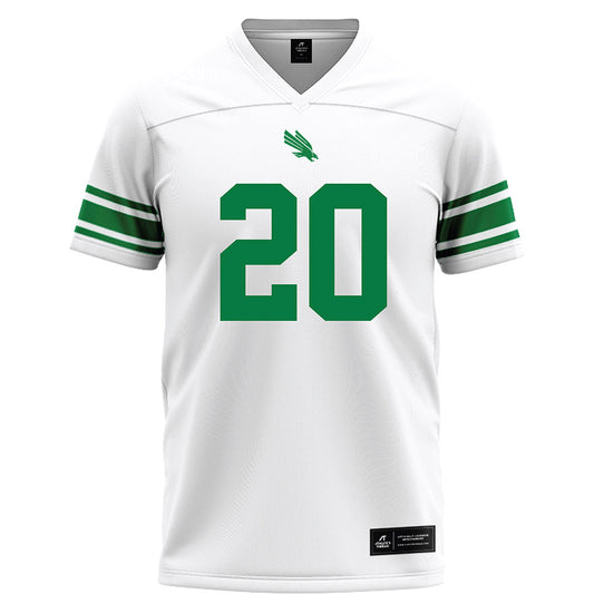 North Texas - NCAA Football : Bryce Garza - White Football Jersey-0