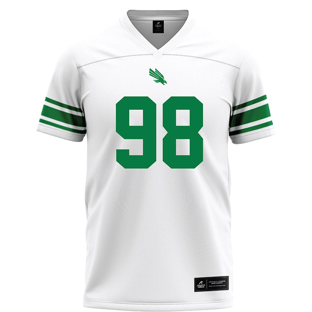 North Texas - NCAA Football : Curlee Thomas - White Football Jersey-0