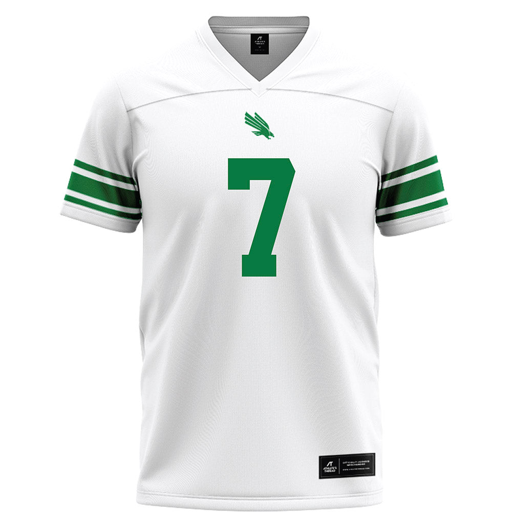 North Texas - NCAA Football : Aaron Alexander - White Football Jersey-0