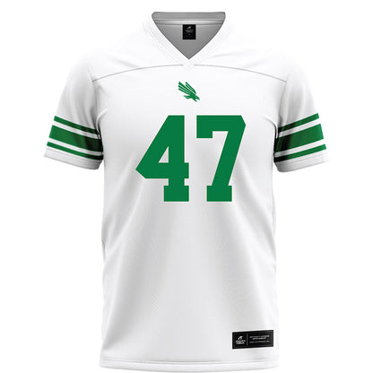 North Texas - NCAA Football : Jacob Poff - White Football Jersey-0