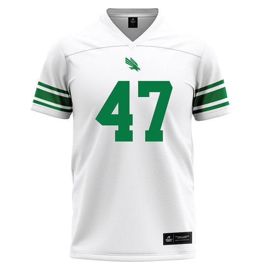 North Texas - NCAA Football : Jacob Poff - White Football Jersey-0