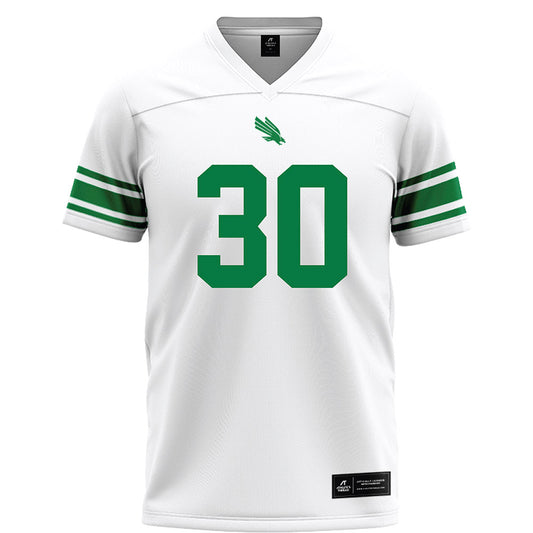 North Texas - NCAA Football : BJ Allen Jr. - White Football Jersey-0