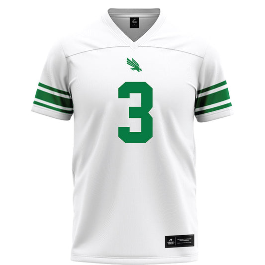 North Texas - NCAA Football : TJ Chukwurah - White Football Jersey-0
