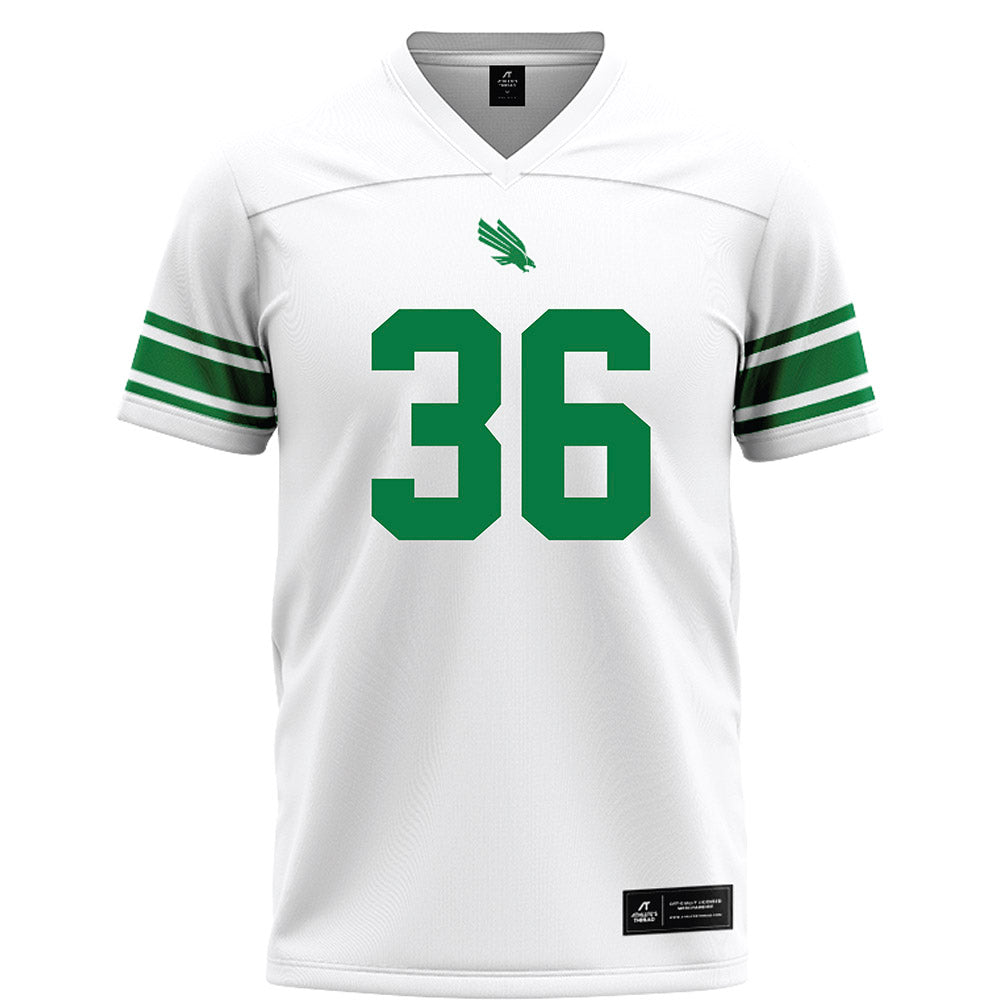 North Texas - NCAA Football : Jaden Manning - White Football Jersey-0