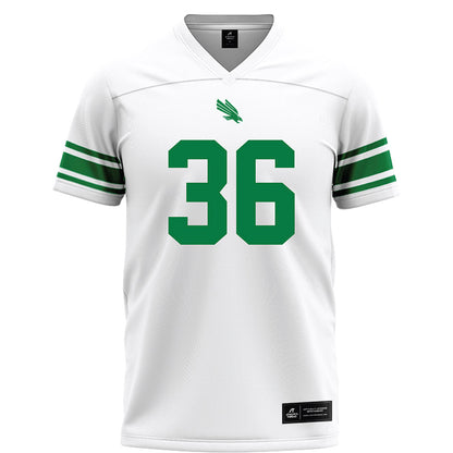 North Texas - NCAA Football : Jaden Manning - White Football Jersey-0
