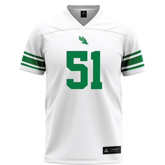 North Texas - NCAA Football : Keelene Bradley - White Football Jersey-0