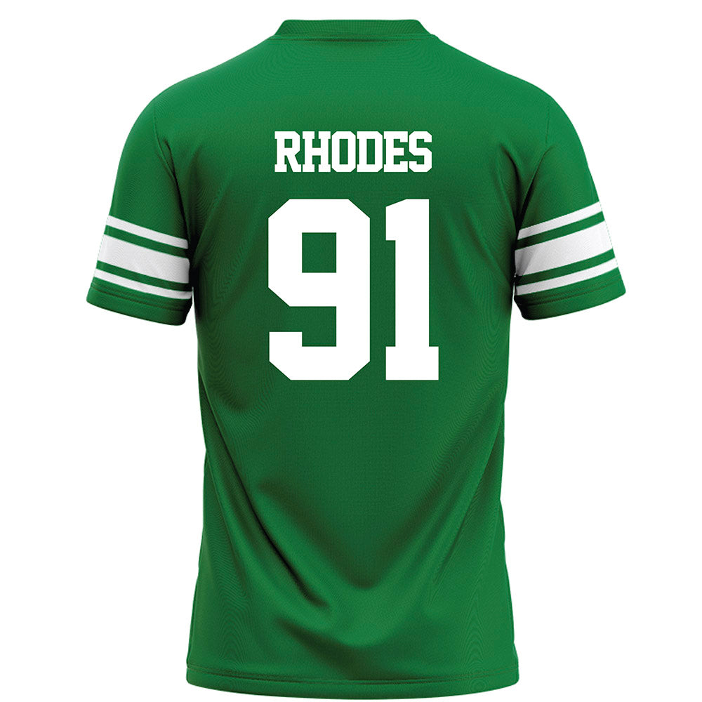 North Texas - NCAA Football : Davion Rhodes - Green Football Jersey-1