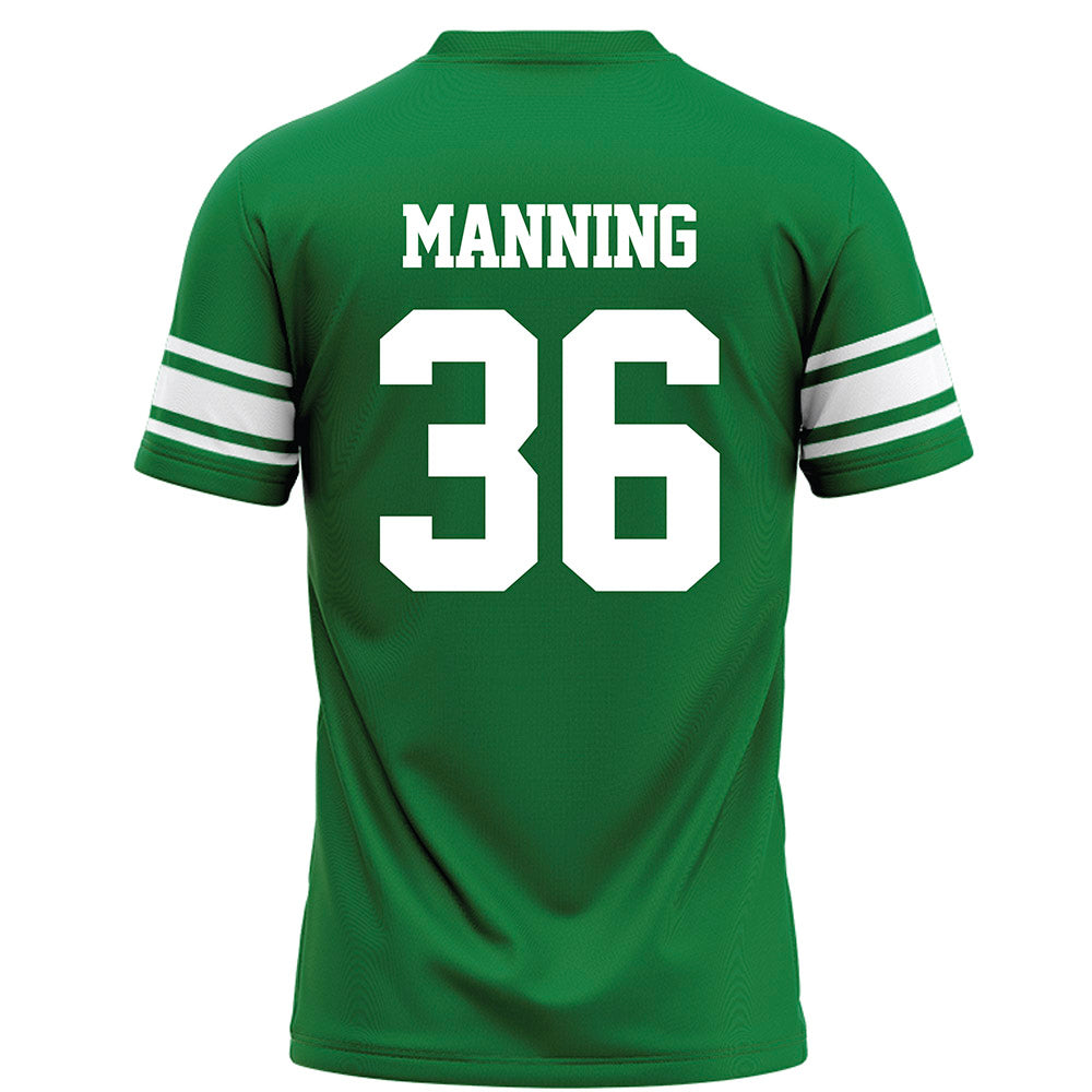 North Texas - NCAA Football : Jaden Manning - Green Football Jersey-1