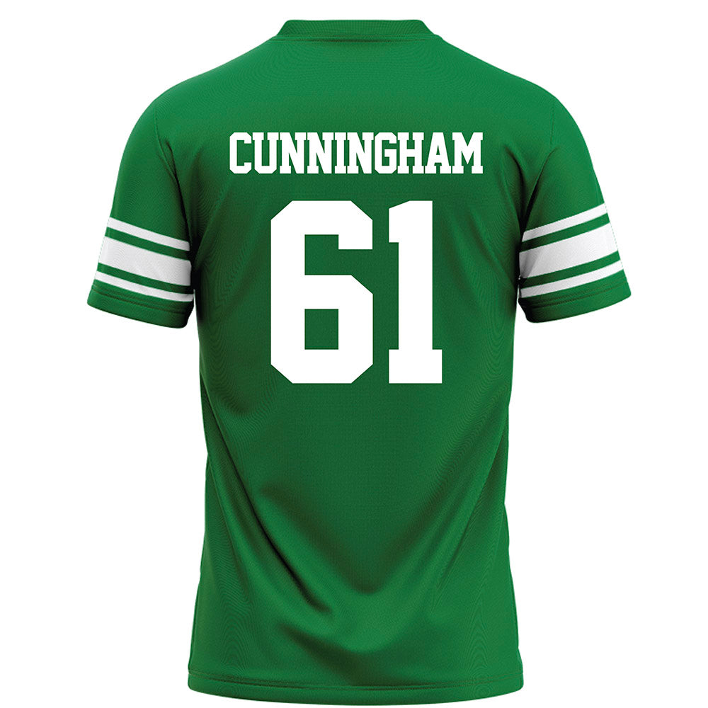 North Texas - NCAA Football : Drew Cunningham - Green Football Jersey-1