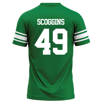 North Texas - NCAA Football : Brodie Scoggins - Green Football Jersey-1