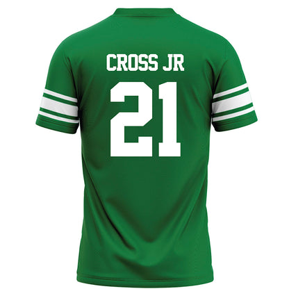 North Texas - NCAA Football : Jason Cross Jr - Green Football Jersey-1