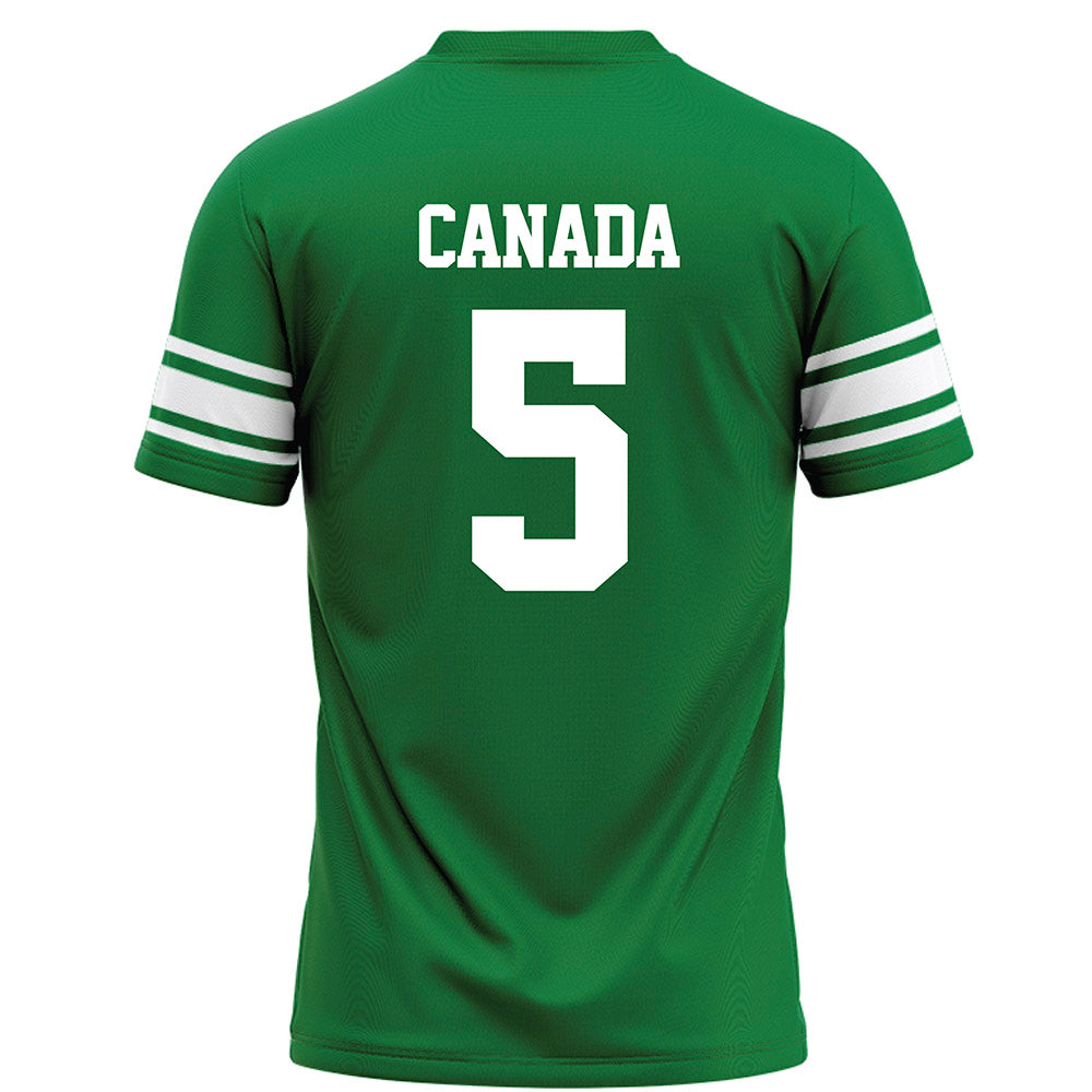 North Texas - NCAA Football : Chase Canada - Green Football Jersey-1