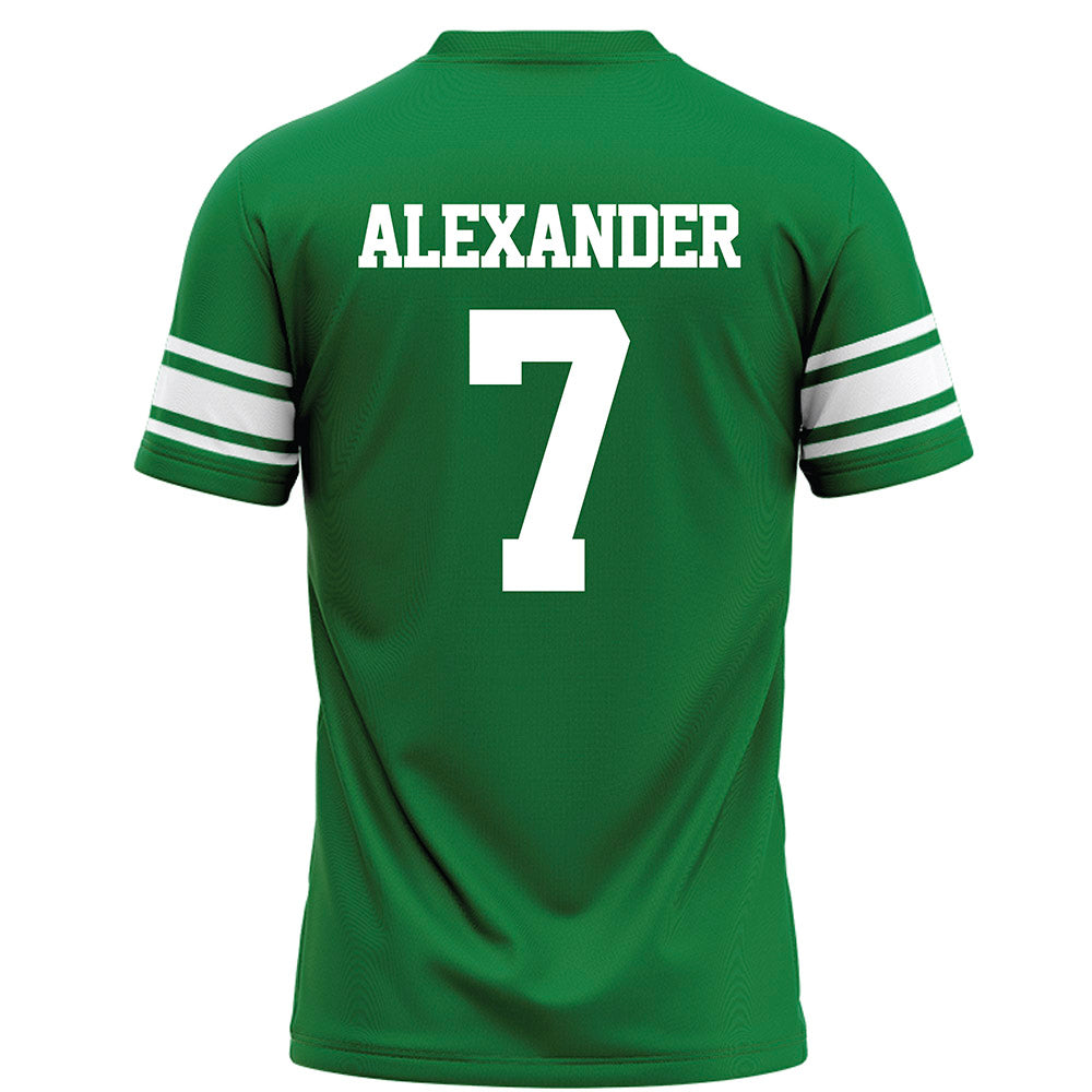 North Texas - NCAA Football : Aaron Alexander - Green Football Jersey-1