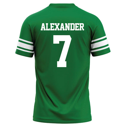 North Texas - NCAA Football : Aaron Alexander - Green Football Jersey-1