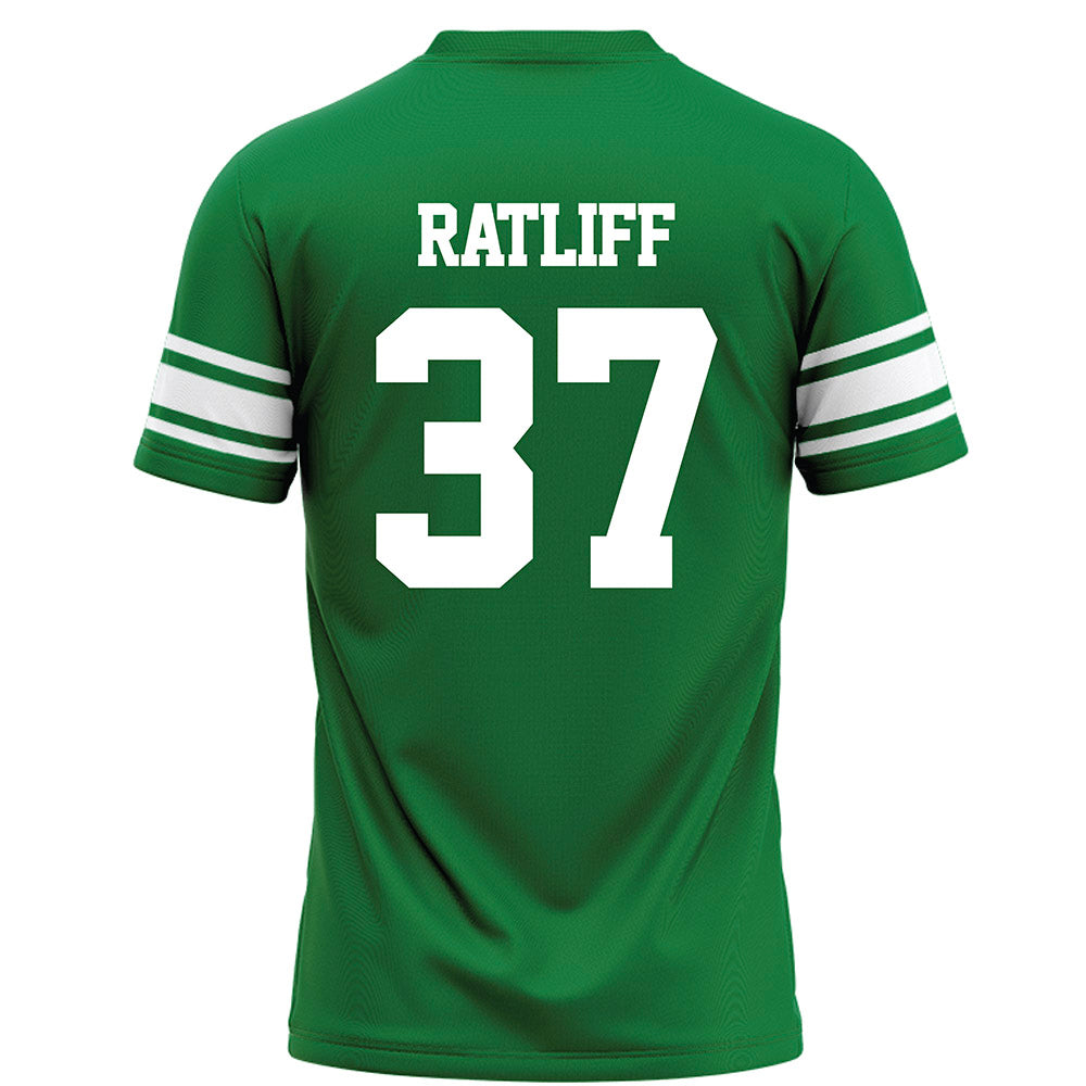 North Texas - NCAA Football : Ian Ratliff - Green Football Jersey-1