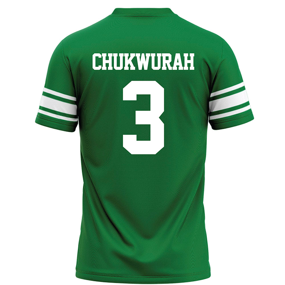 North Texas - NCAA Football : TJ Chukwurah - Green Football Jersey-1