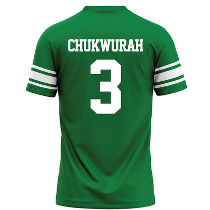 North Texas - NCAA Football : TJ Chukwurah - Green Football Jersey-1