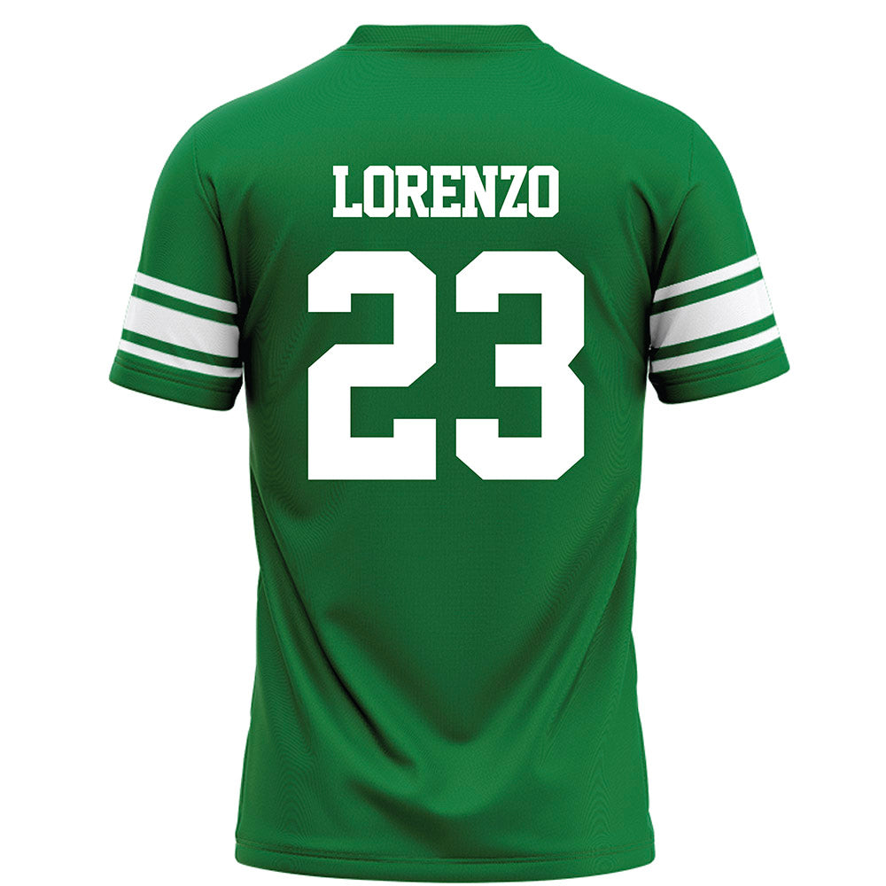 North Texas - NCAA Football : Christian Lorenzo - Green Football Jersey-1