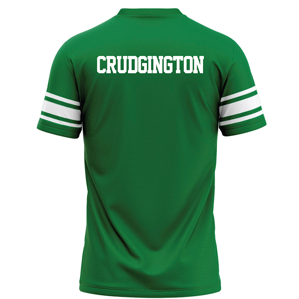 North Texas - NCAA Football : Luke Crudgington - Green Football Jersey-1