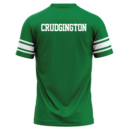 North Texas - NCAA Football : Luke Crudgington - Green Football Jersey-1
