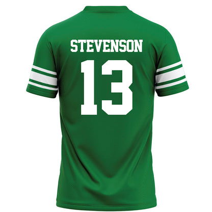 North Texas - NCAA Football : Justin Stevenson - Green Football Jersey-1